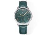 Omega De Ville 41MM Stainless Steel 8802 Movement Italian Cowhide Leather Strap Watch